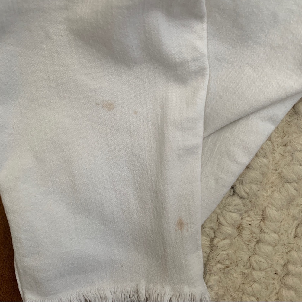 ❌SOLD❌ Madewell || White Button-Up Skinny Jeans - Picture 4 of 5